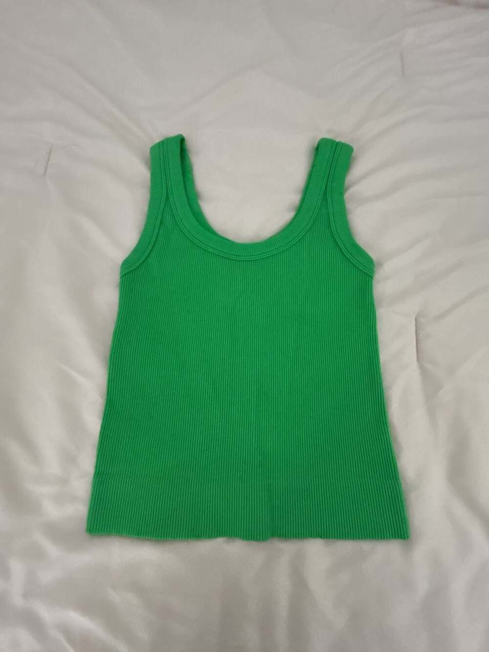 Dynamic Style 369 Ribbed Scoop Neck Sleeveless Tank Top